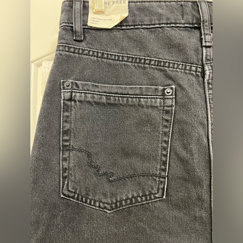NWT We The Free Women's Nothing Better Denim Maxi Skirt - Picture 10 of 14